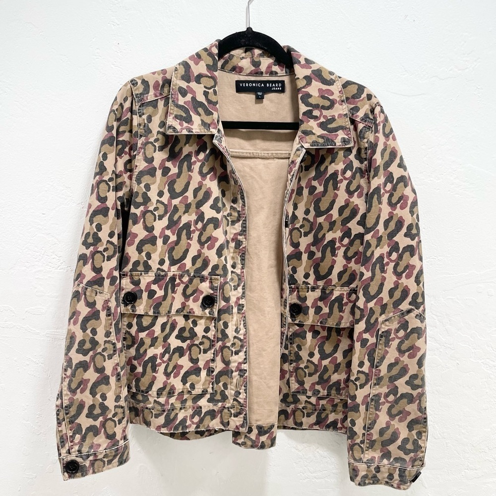 Veronica Beard Mercer Leopard Print Jacket Women’s - Picture 2 of 6
